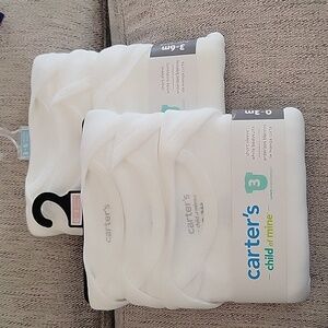 2 3-pack white bodysuits